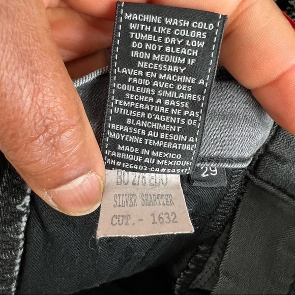 Black Orchid grey silver shatter studded jeans zip hem Los Angelos 29 - Picture 12 of 12